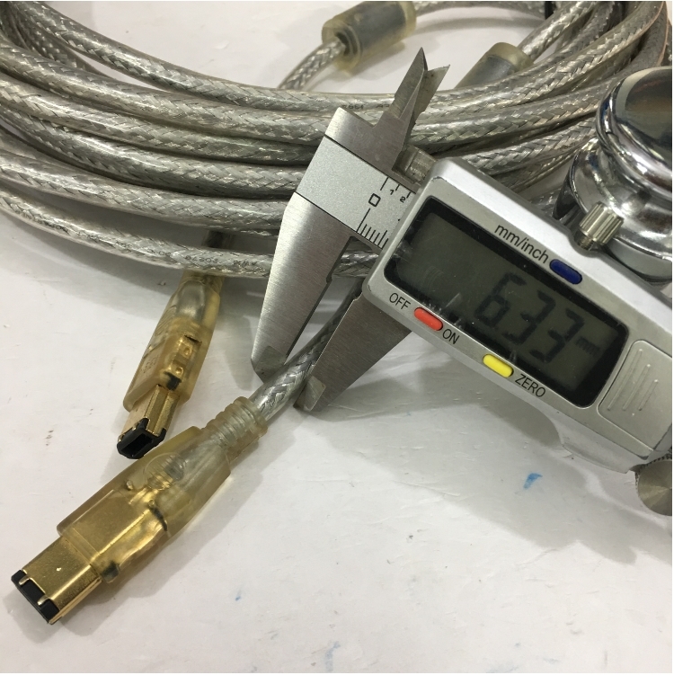 Cáp IEEE 1394a FireWire Cable 6 Pin to 6 Pin Hàng Chất Lượng Cao PowerSync E119932-T AWM STYLE 20276 80°C 30V VW-1 Tốc Độ Truyền Dữ Liệu Lên Tới 400Mb / giây Clear Color Length 10M