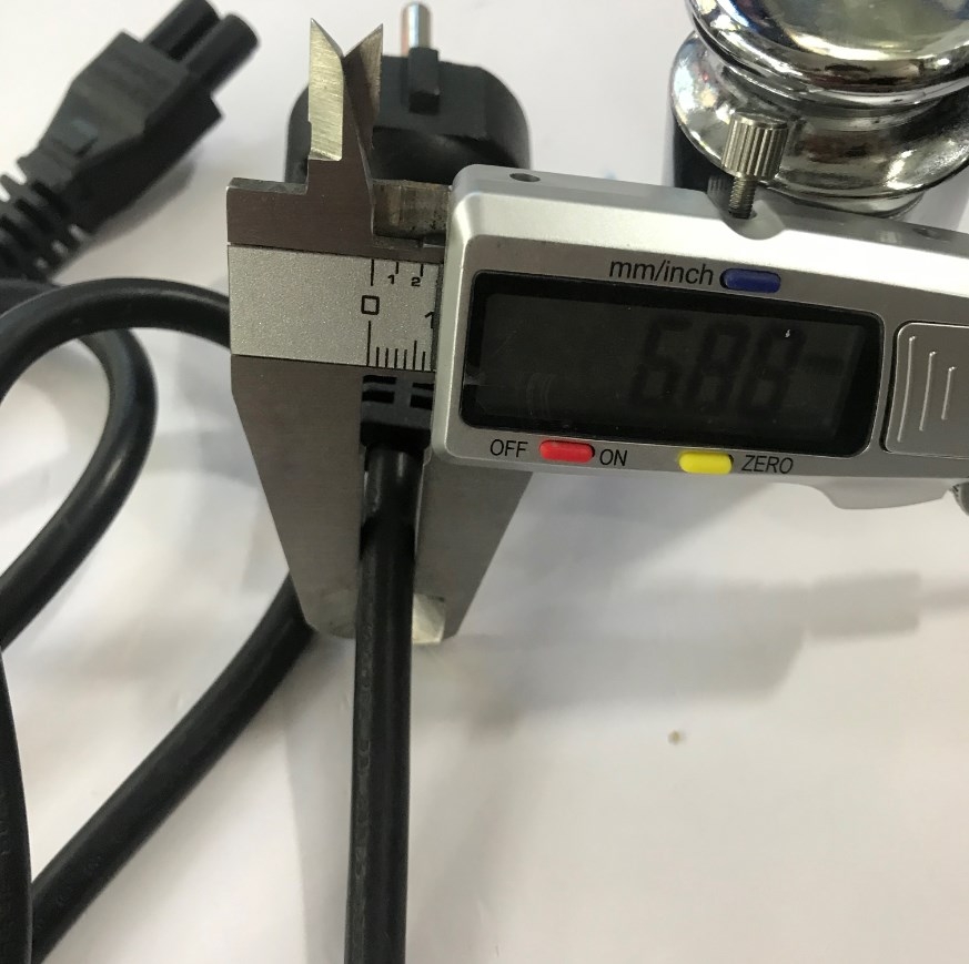 Dây Nguồn FOXCONN FM-015 FF-05W Chuẩn 2 Chân Đầu Tròn AC Power Cord Schuko CEE7 Euro Plug to C5 2.5A 250V 3x0.75mm Length 1M