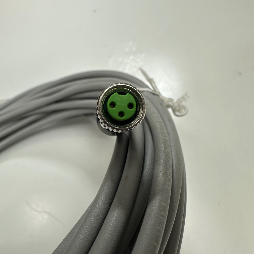 Cáp 10M 33ft Murrelektronik 7000-08041-2301000 Cable Connector M8 A-Code 3 Pin Female to 3 Core Open End 24AWG PUR 3x0.25mm² Gray OD 4.4mm For I/O Industrial Power Cable