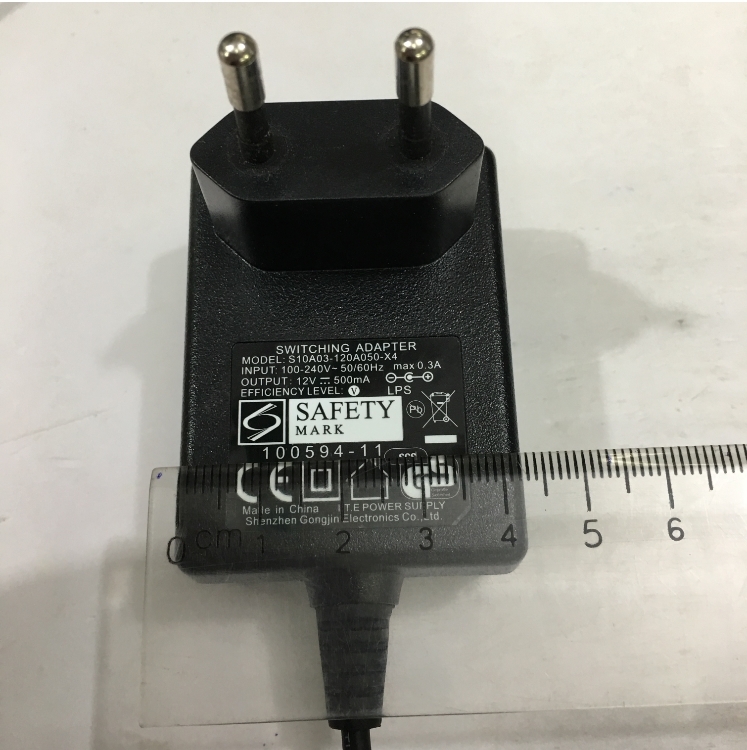 Adapter Original 12V 0.5A Shenzhen S10A03-120A050-X4 Connector Size 5.5mm x 2.1mm