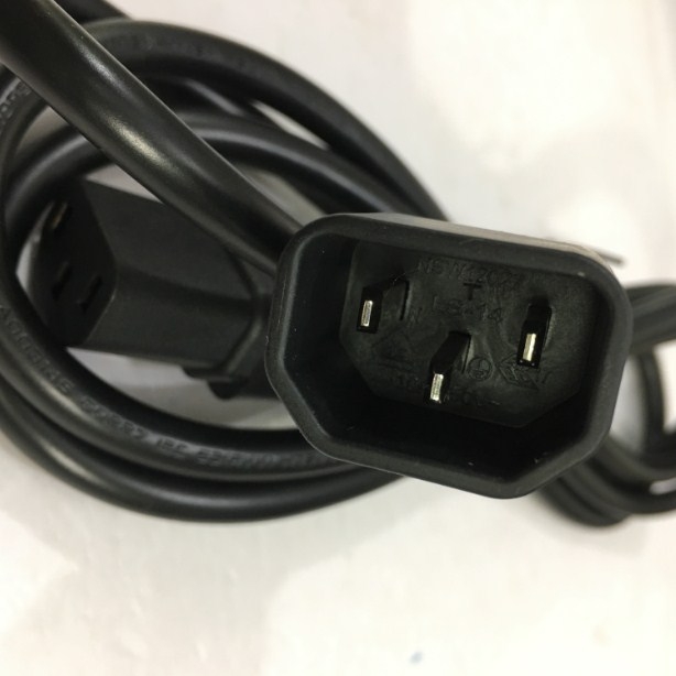 Dây Nguồn Máy Chủ LONGWELL LS-60 LS-14 AC Power Cord C13 to C14 10A 250V 3x1.0mm² 18AWG For UPS PDU APC ARES Eaton Emerson Và Server Rack Length 1.6M