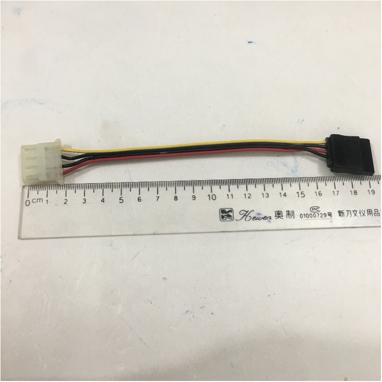 Dây Nguồn 4 Pin LP4 Molex Female to Serial ATA SATA Power Adapter Cable Length 19Cm