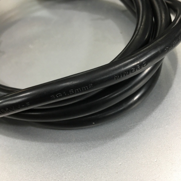 Dây Nguồn Máy Chủ Computer Server Cable Power Cord IEC C19 to C20 NINGBO ST61 LAO10F 16A 250V 16AWG 3x1.5mm² For Rack Mount PDU UPS Black Length 1.8M