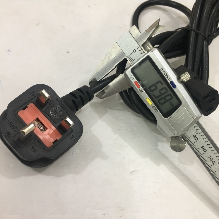 Dây Nguồn KING CORD KC-036 KC-003 UK Chuẩn 3 Chấu Có Cầu Chì AC Power Cord BS1363 to C13 10A 250V 3x1.0 mm² For Thiết Bị Y Tế Thiết Bị Mạng Cisco Và Máy Chủ Length 2.5M