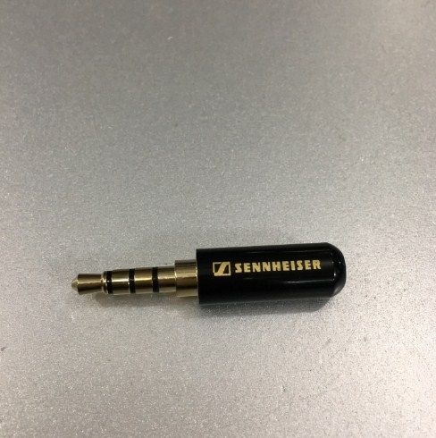 Rắc Hàn SENNHEISER Jack 3.5mm 4 Pole Gold Plated Repair Headphone Jack Audio Connector Cable Diameter 4mm Black