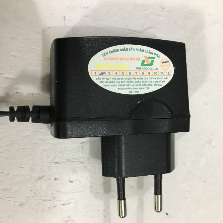 Bộ Chuyển Nguồn Chĩnh Hãng Adapter Original TP-LINK 9V 0.6A Connector Size 3.5mm x 1.35mm