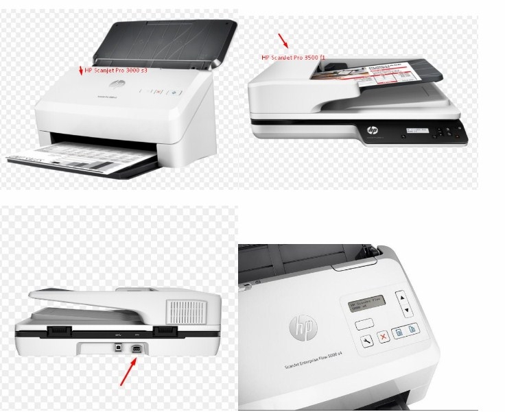 Chuyển nguồn máy Scanner HP Scanjet Pro 3000 S3 3500 F1 4500 FN1 Adapter Original HP 32V 1560mA 0957-2230 Connector Size 3Pin