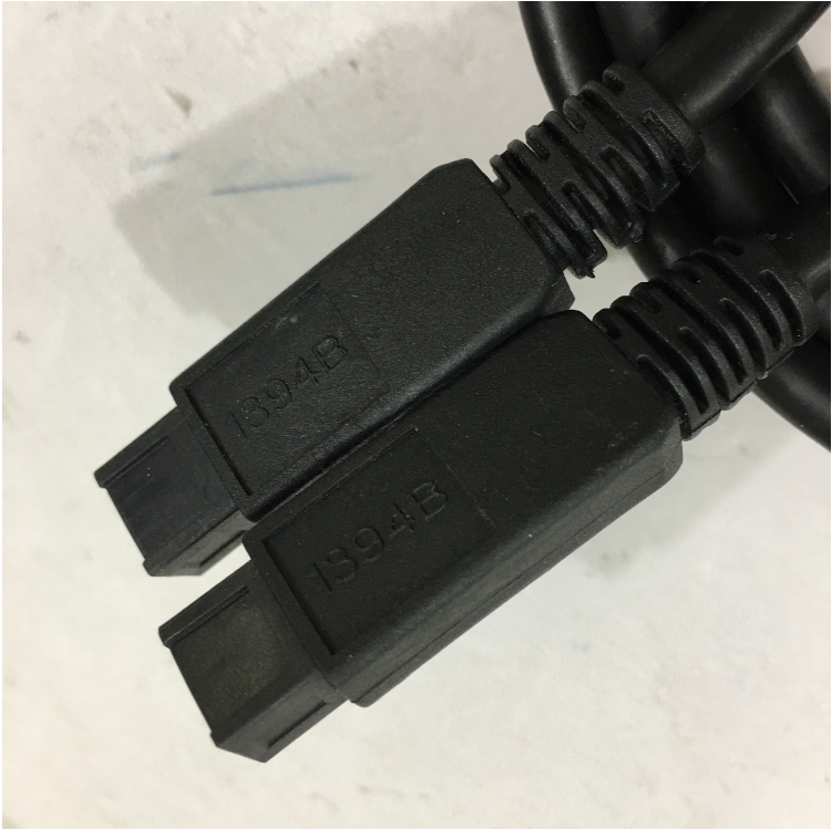 Cáp IEEE 1394b FireWire Cable 9 Pin to 9 Pin Hàng Chất Lượng Cao E318309 AWM STYLE 20276 80°C 30V VW-1 Tốc Độ Truyền Dữ Liệu Lên Tới 800Mb / giây Black Length 1.8M