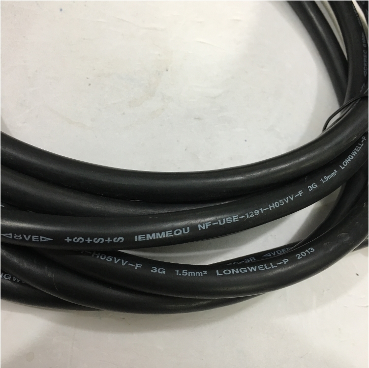 Dây Nguồn Máy Chủ LONGWELL LS-60 LS-14 AC Power Cord C13 to C14 10A 250V 3x1.5mm² 17AWG For UPS PDU APC ARES Eaton Emerson Và Server Rack Length 4M