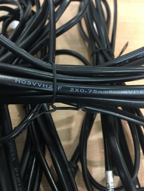 Dây Nguồn Số 8 Volex IT10S2 SZC7S Chuẩn 2 Chân Đầu Tròn AC Power Cord Schuko CEE7/16 Euro Plug to C7 2.5A 250V 2x0.75mm For Printer or Adapter Cable PVC Black Length 2.4M