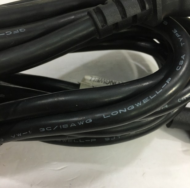 Dây Nguồn Máy Chủ LONGWELL LS-60 LS-14 AC Power Cord C13 to C14 10A 250V 3x1.0mm² 18AWG For UPS PDU APC ARES Eaton Emerson Và Server Rack Length 4.2M
