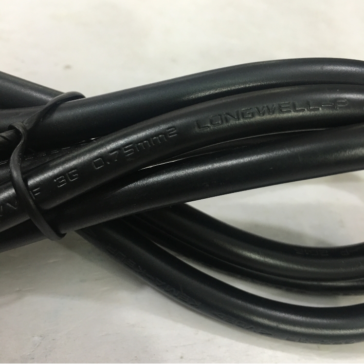 Dây Nguồn LONGWELL LP-61L LS-13 UK Chuẩn 3 Chấu Có Cầu Trì AC Power Cord HP 100613-016 BS1363 to C13 10A 250V 3x0.75 mm² Length 1.8M