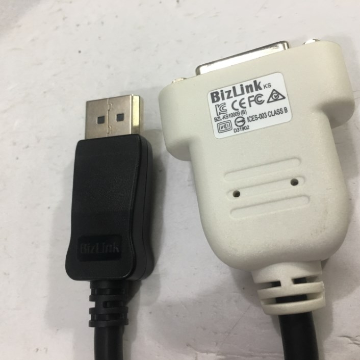 Cáp Chuyển Đổi Tín Hiệu BizLink Ks10009-131 DisplayPort to DVI-D single Adapter Cable Length 20Cm