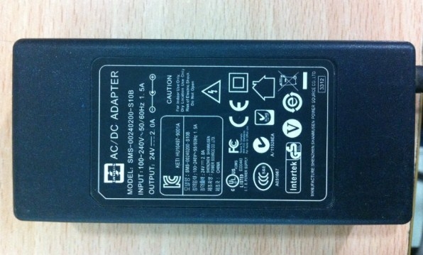 Adapter Original SMS-00240200-S10B 24V 2A Connector Size 5.5mm x 2.1mm