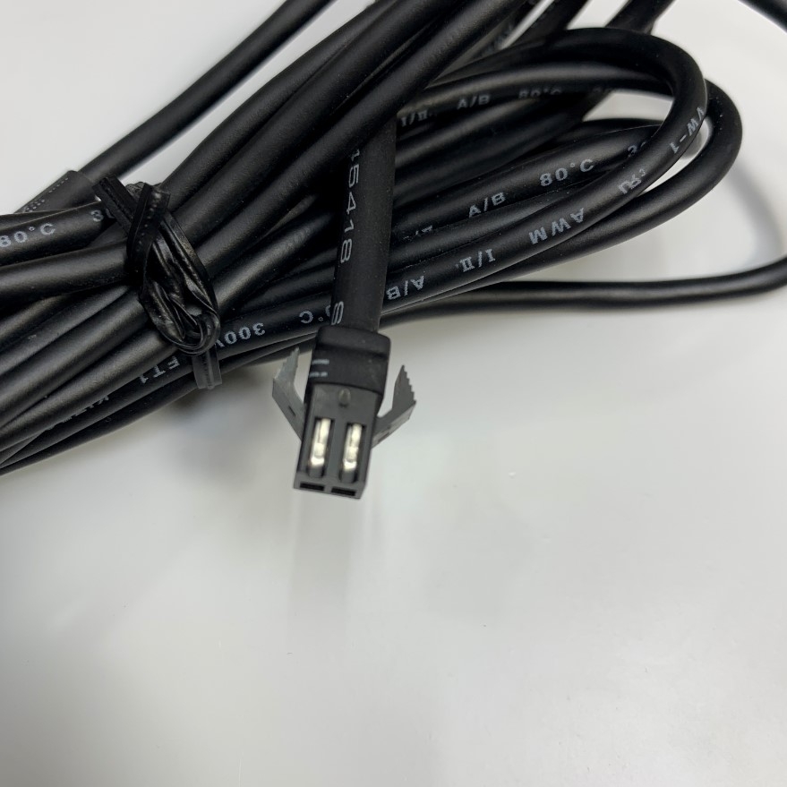 Cáp 10M 33ft Extension Cable CST-SM24-L5 Connector JST 2 Pin Male to Female Locking For Machine Vision Industrial LED Camera Lighting
