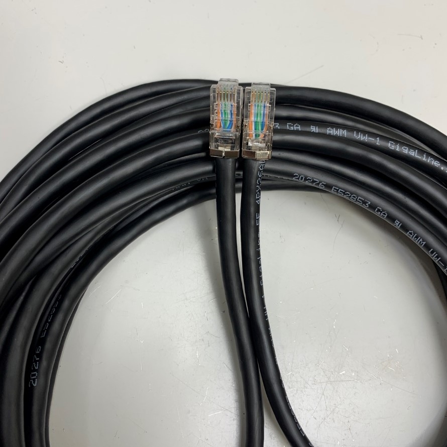 Cáp 2200-69631-001 Dài 15M 50ft Poly Studio Sound Bar Expansion Microphone Shielded Modular Connector RJ11 RJ12 6 Pin 6P6C Male to Male Cable S/FTP 24AWG