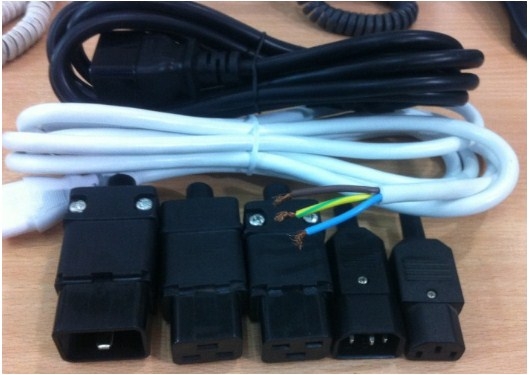 Rắc Đấu Cáp Nguồn Rewireable IEC C15 HOT IEC Cut Out Kettle Plug 10A Amp 250V