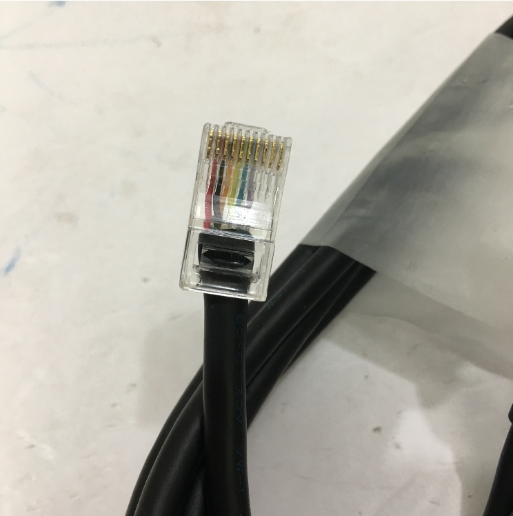 Cáp Datalogic 90G001010 CABLE-321 PS/2 For Máy Quét Mã Vạch Barcode Scanner Datalogic Mini Din 6 Pin PS/2 Male to RJ50 10 Pin Male Black Length 1.8M