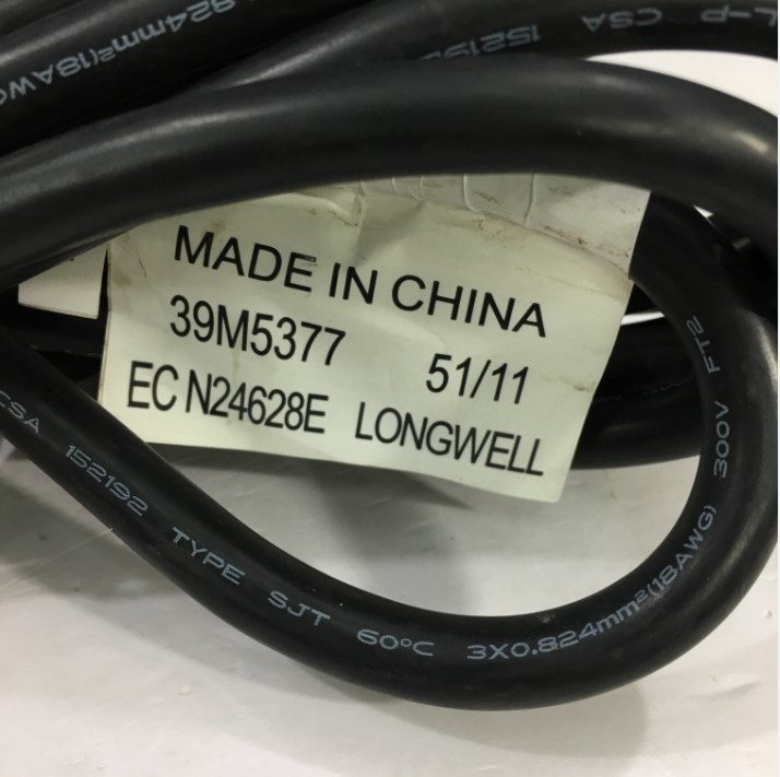 Dây Nguồn Máy Chủ LONGWELL LS-60 LS-14 AC Power Cord C13 to C14 10A 250V 3x0.824mm² 18AWG For UPS PDU APC ARES Eaton Emerson Và Server Rack Length 2.7M