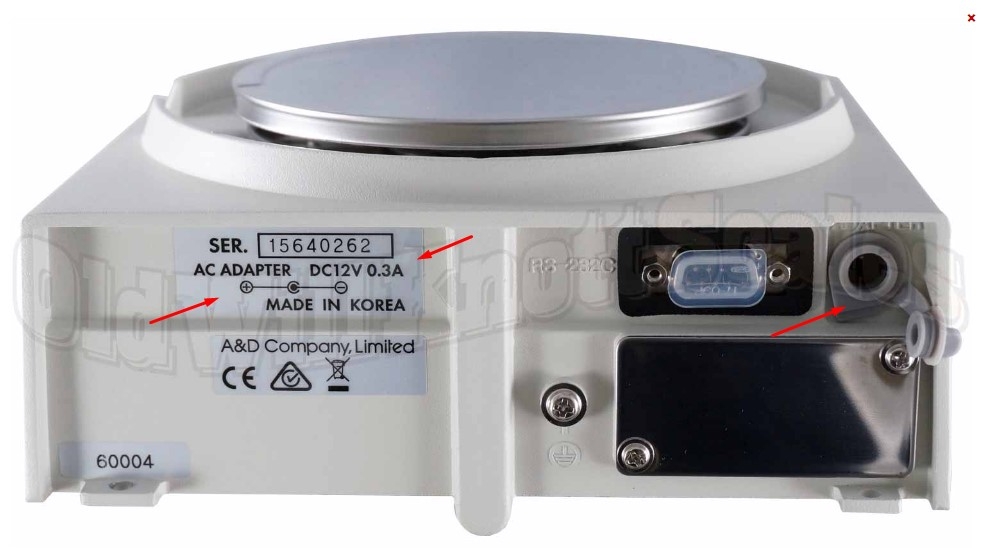 Adapter OEM AND A&D AX-TB294 SHENZHEN 12V 0.5A + ---C--- - Connector Size 5.5mm x 2.1mm For Cân Điện Tử AND W-FX-120i Precision Balances FZ-i FX-i Series