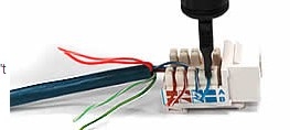 Nhân Mạng TE Connectivity Amp/Tyco/Commscope Cat6 SL 110 Jack, T568A/B, Almond [1375055-1]