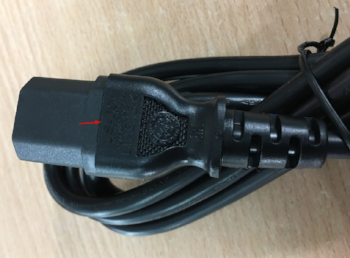 Dây Nguồn 2 Chân Tròn LINETEK LP-33 LS-60 AC Power Cord Europe Plug Schuko CEE 7/7 90 Degree to IEC320 C13 10A 250V 3x0.75mm 18AWG Length 1.8M