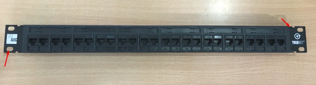 PATCH PANEL ADC KRONE Cat 6 24 Port TrueNET 1U Rackmount 6653 1 679-24