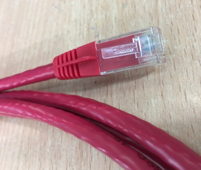 Dây Nhẩy ADC KRONE Cat6 RJ45 UTP Patch Cord Straight-Through Cable 6451 5 990-30B PVC Jacketed RED Length 3M