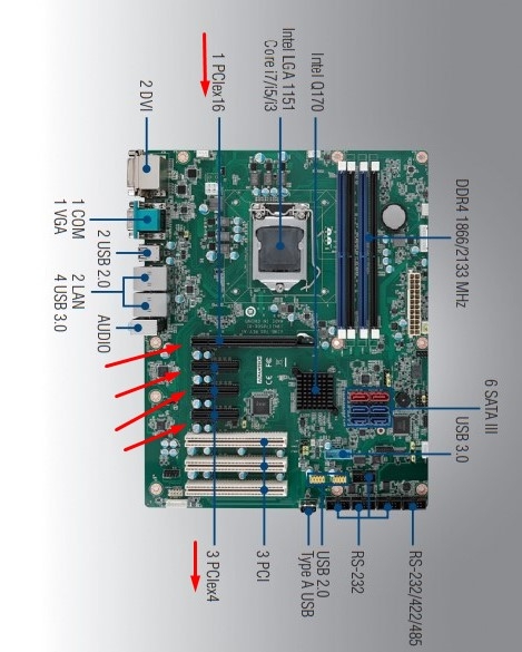 Card Mạng Intel Pro Dual 2 Port Gigabit Ethernet PCI Express X4 For Máy Tính Công Nghiệp ADVANTECH AIMB-785 MOTHERBOARD