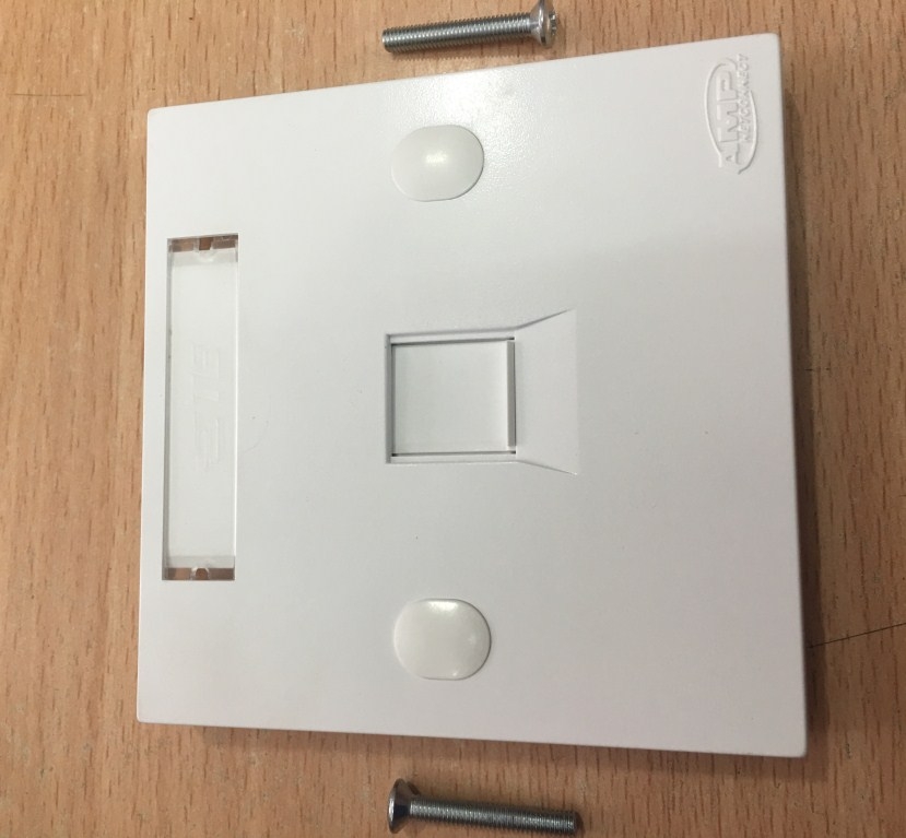 Mặt 1 Port Wallplate AMP FACEPLATE SINGLE PORT B.S. 1859049-1