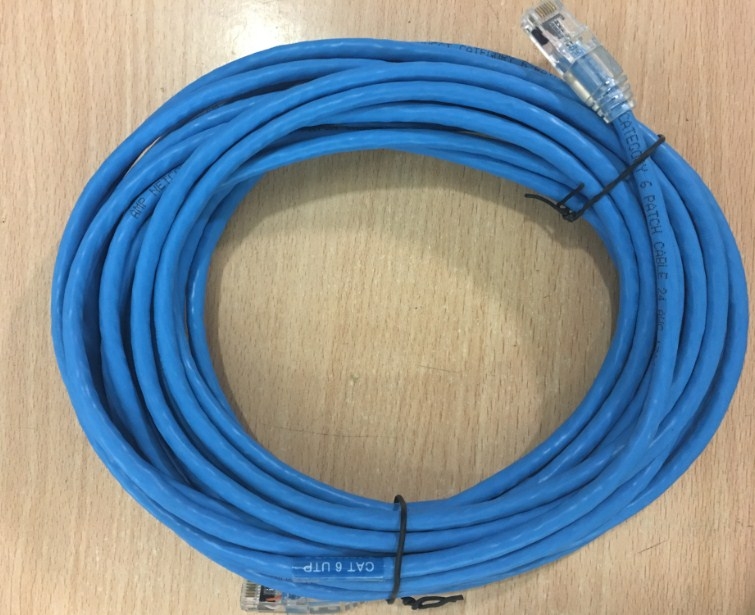 Dây Nhẩy COMMSCOPE Cat6 RJ45 UTP Patch Cord Straight-Through Cable 3-1859247-3 PVC Jacketed Blue Length 10M