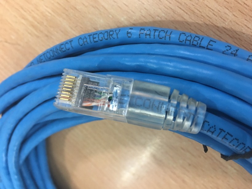 Dây Nhẩy COMMSCOPE Cat6 RJ45 UTP Patch Cord Straight-Through Cable 3-1859247-3 PVC Jacketed Blue Length 10M