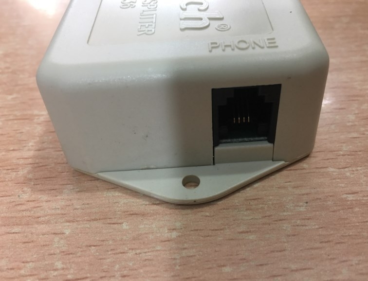 Hộp Chia Điện Thoại Bàn Nối Tiếp 1 Cổng RJ11 Ra 2 Cổng RJ11 Có Bộ Lọc Chống Nhiễu ATECH ATF036 Telephone Phone Line Splitter Filter RJ11