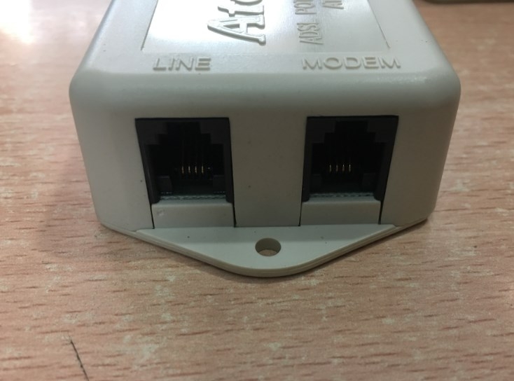 Hộp Chia Điện Thoại Bàn Nối Tiếp 1 Cổng RJ11 Ra 2 Cổng RJ11 Có Bộ Lọc Chống Nhiễu ATECH ATF036 Telephone Phone Line Splitter Filter RJ11