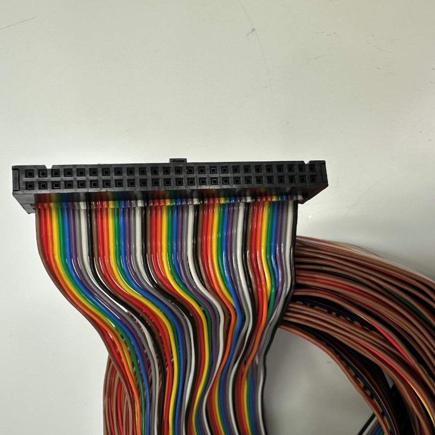 Cáp 5M 17ft CB-X-PIO050 Cable Connector IDC 50 Pin Female 2.54mm Pitch Wire Flat Rainbow Ribbon to 50 Core