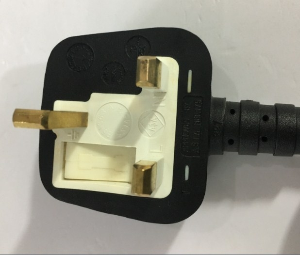 Dây Nguồn VOLEX V1625 UK Chuẩn 3 Chấu Có Cầu Chì AC Power Cord BS1363 to C13 10A 250V 3X1.0mm Length 3M