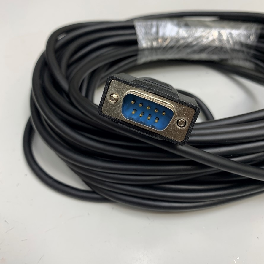 Cáp 5M 17ft RS-422 Communication Shielded Cable Mini Din 8 Pin Male to DB9 Male For PLC Mitsubishi FX Series witch HMI Beijer Electronics x2 Base 7-F2 Display Touch Screen