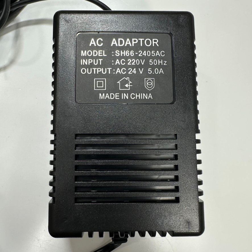 Adapter AC to AC 24V 5A SH66-2405AC Connector Size 5.5mm x 2.1mm For CCTV Cameras and Camera AHD Speed Dome PTZ Camera Dahua HIKVISION Panasonic