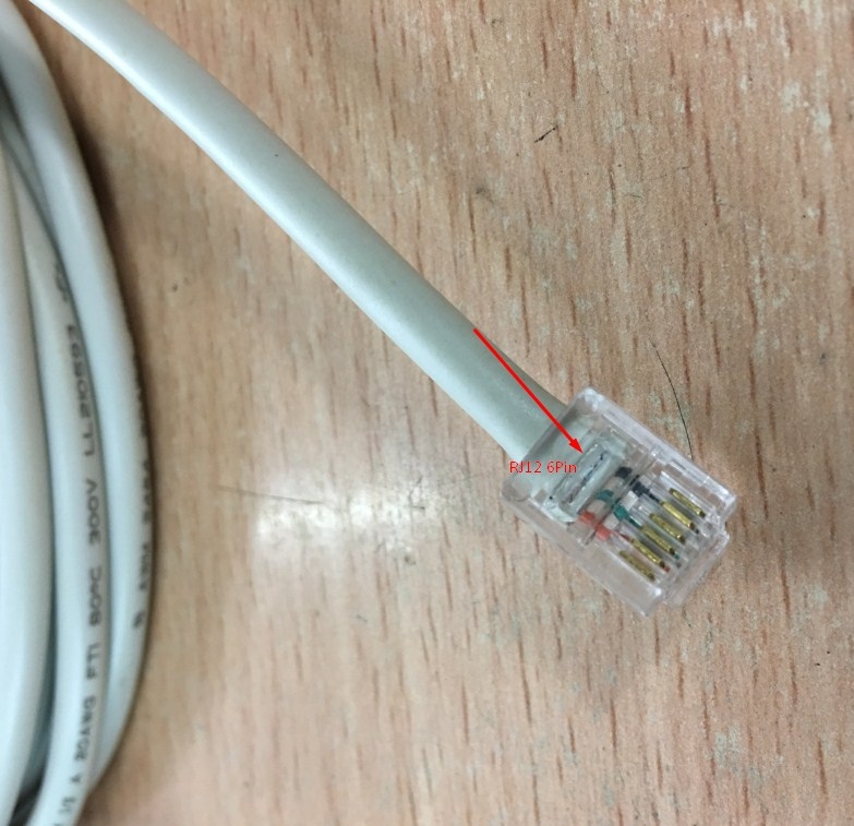 Cáp Điều Khiển Truyền Số Liệu RJ12 6Pin 6P6C to Com RS232 DB9 Female Grey Dài 1.5M