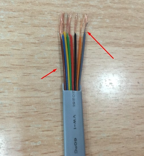 Cáp Mạng Dẹt 8 Lõi Đồng 8 Wire Flat 26AWG Stranded Grey For Ethernet Lan Cable Camera An Ninh Thang Máy Và Hệ Thống Giám Sát Samera Quan Sát Thang Máy Dài 300M