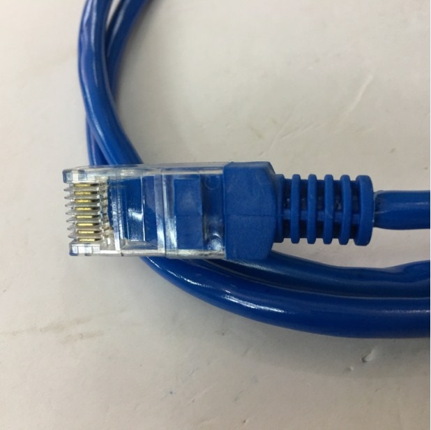 Dây Nhẩy Original Patch Cord Lan Network Cat5e UTP 8 Wire Full Straight-Through Cable PVC Blue Supports 10/100/1000 Ethernet Length 1M