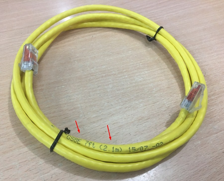 Dây nhẩy UTP Cat6 Patch Cord Straight-Through Cable Commscope SYSTIMAX YELLOW JACKET Length 2.1M