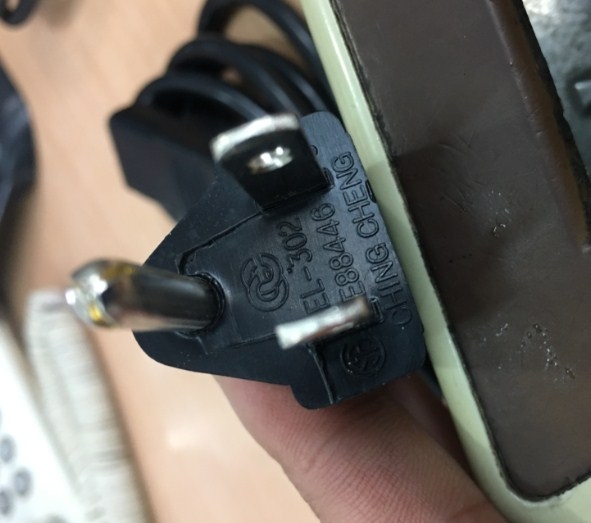 Dây Nguồn CHING CHENG E88446 EL-302 EL-701 NEMA 5-15P to C13 AC Power Cord 10A 125V 3x0.824mm² 18AWG Length 1.8M
