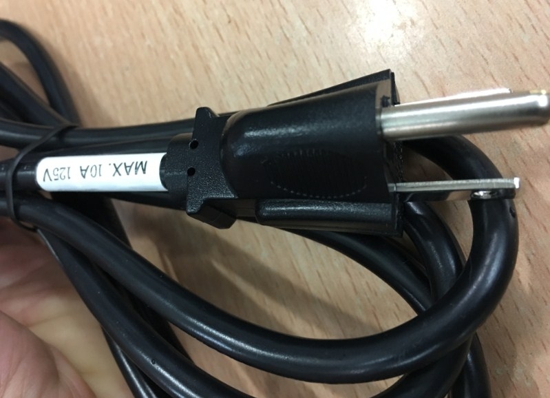 Dây Nguồn CHING CHENG E88446 EL-302 EL-701 NEMA 5-15P to C13 AC Power Cord 10A 125V 3x0.824mm² 18AWG Length 1.8M