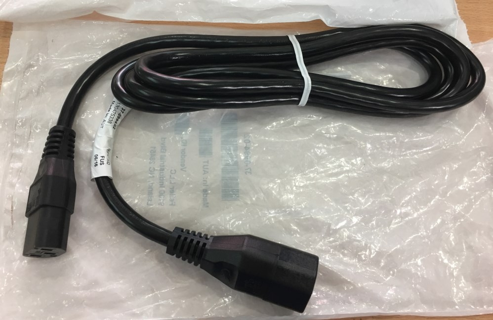 Dây Nguồn Máy Chủ Server Chính Hãng Cisco 37-0994-02 AC Power Cord IEC60320 C13 to C14 10A 250V 3x1.04mm² 17AWG Length 2.7M