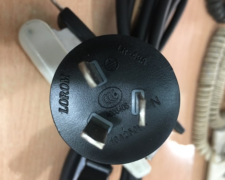 Dây Nguồn Chính Hãng Cisco 37-1157-01 LOROM LR-43A LR-03G Australia & China AC Power Cord AS3112 IEC60320 IEC C15 10A 250V 3X1.0mm Length 2M