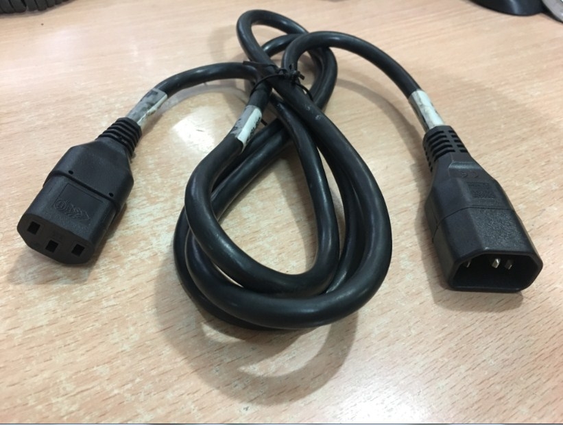 Dây Nguồn Máy Chủ Cisco 15-050-1837 AC Power Cord IEC60320 IEC C13 to IEC C14 10A 250V 3x1.0mm 17AWG For Server IBM HP DELL LENOVO UPS và PDU Length 1.5M