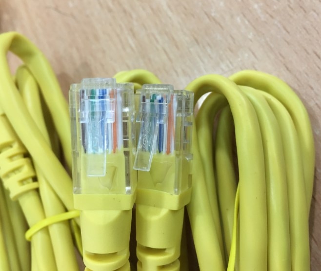 Cáp Mạng Đúc CJC Ruckus Brocade Cat5e UTP 8 Wire Full Straight-Through Cable Yellow Supports 10/100/1000 Ethernet Length 1M