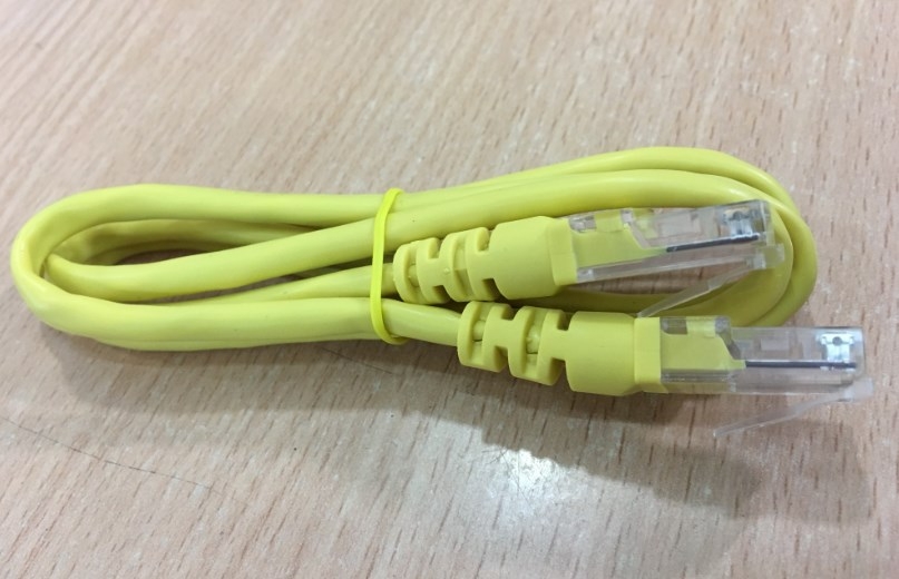 Cáp Mạng Đúc CJC Ruckus Brocade Cat5e UTP 8 Wire Full Straight-Through Cable Yellow Supports 10/100/1000 Ethernet Length 1M