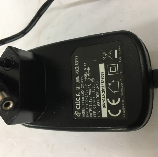 Adapter Original CLICK 12V 1A 12W CPS012D120100V Connector Size 5.5mm x 2.1mm